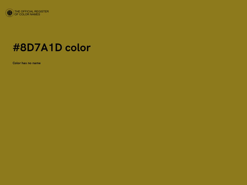 #8D7A1D color image