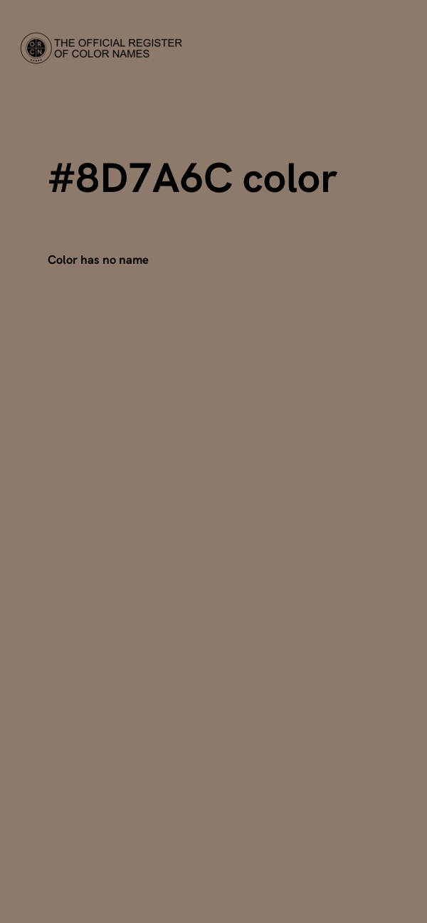 #8D7A6C color image