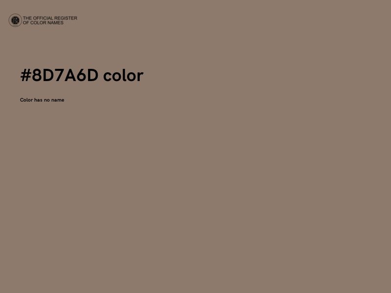 #8D7A6D color image