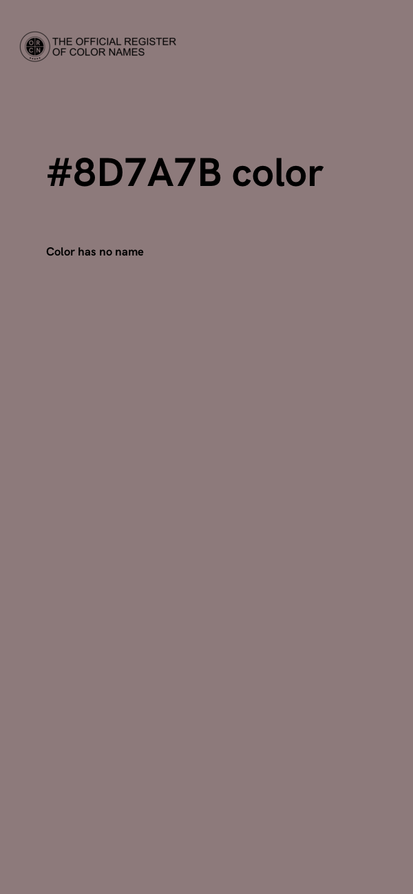 #8D7A7B color image