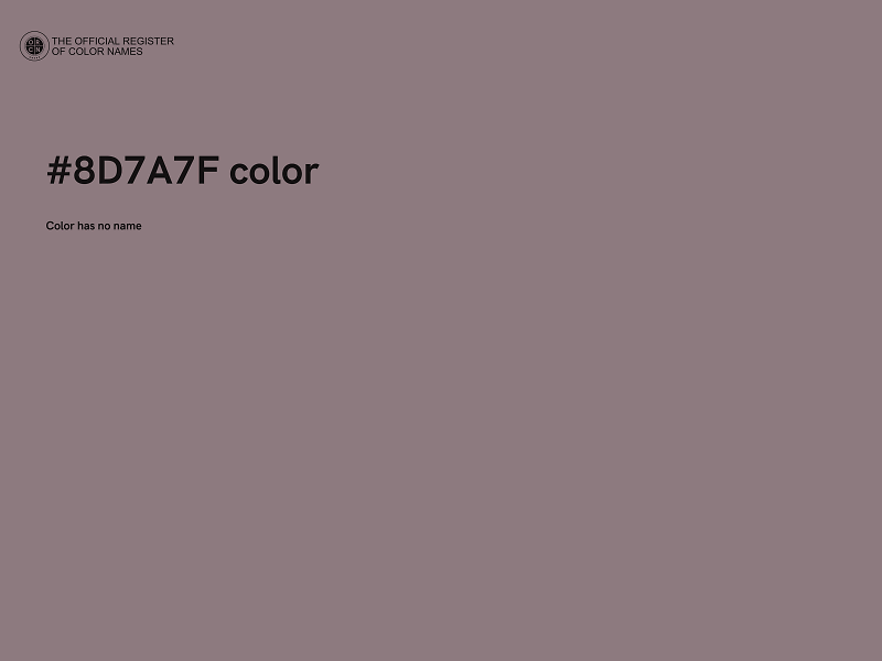 #8D7A7F color image