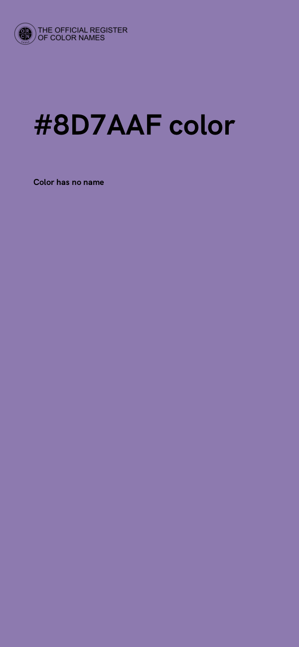 #8D7AAF color image