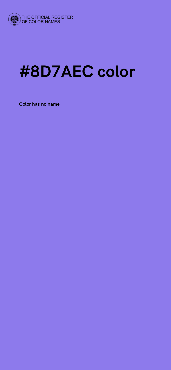 #8D7AEC color image