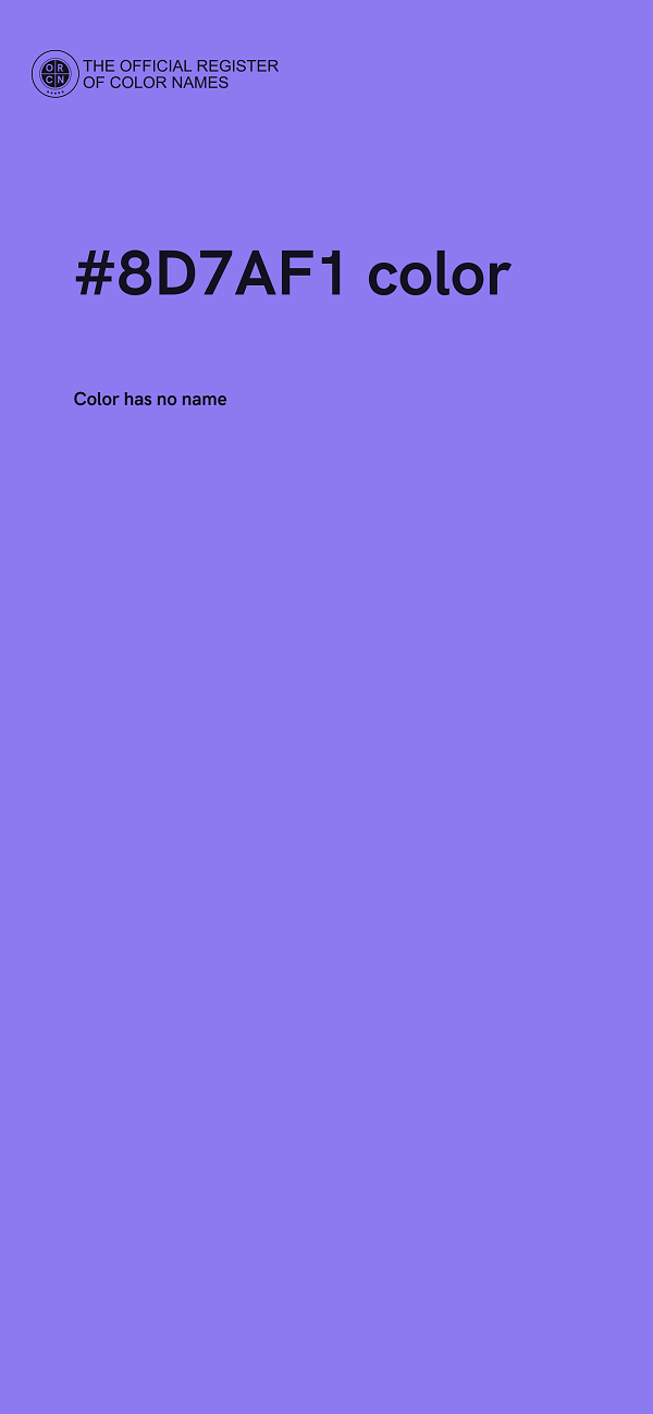#8D7AF1 color image