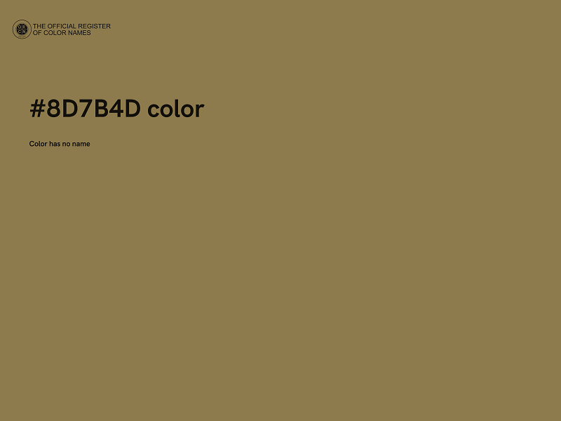 #8D7B4D color image