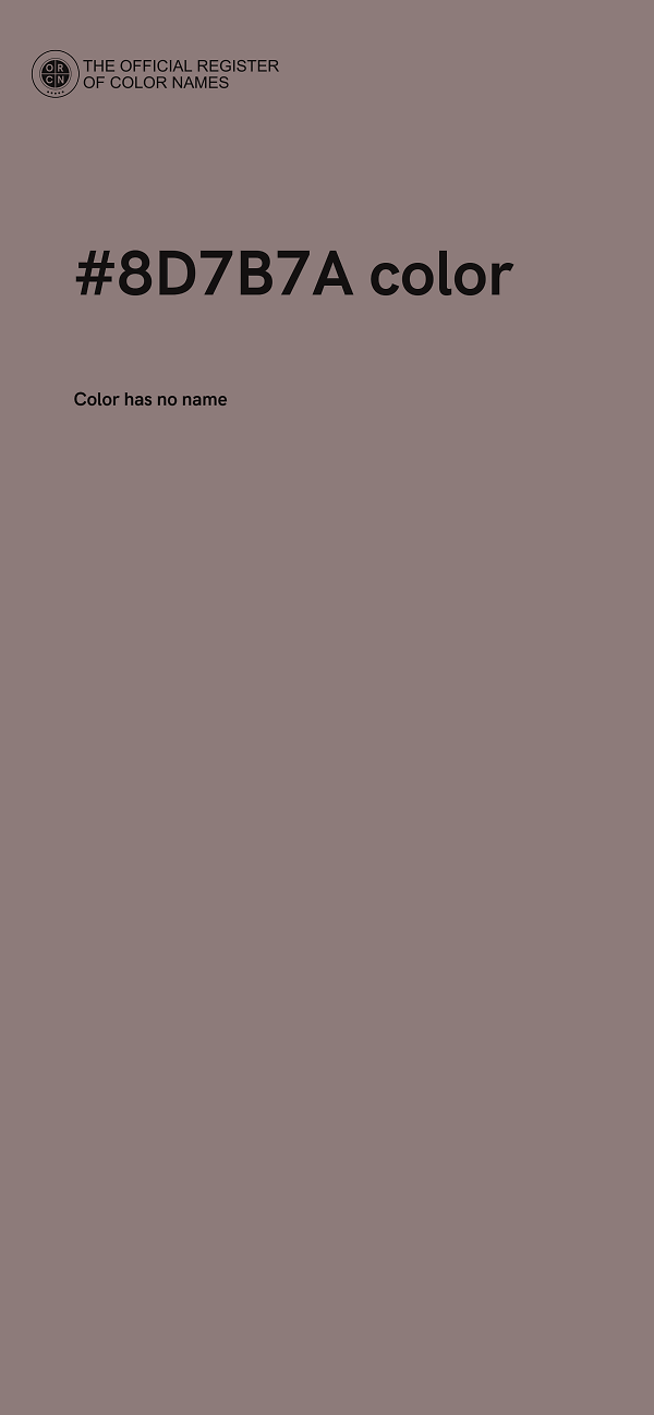 #8D7B7A color image
