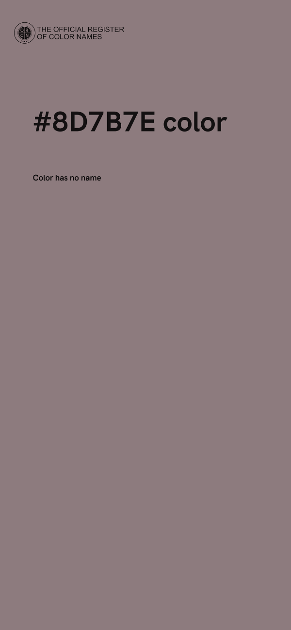 #8D7B7E color image
