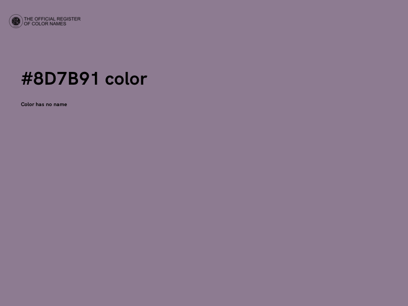 #8D7B91 color image