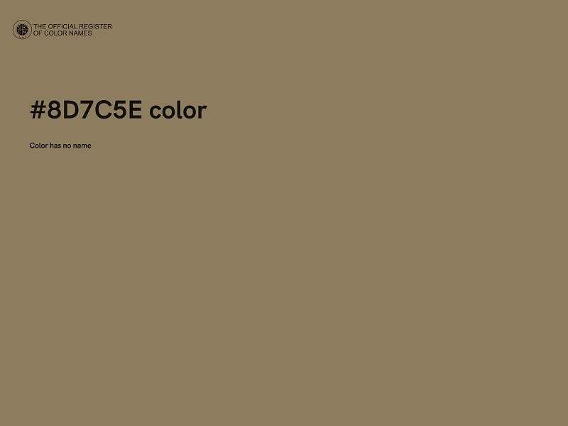 #8D7C5E color image