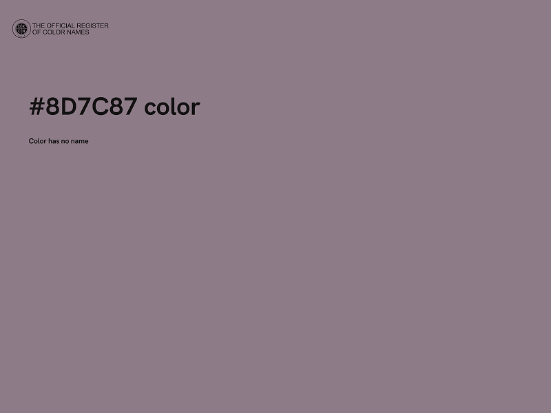 #8D7C87 color image