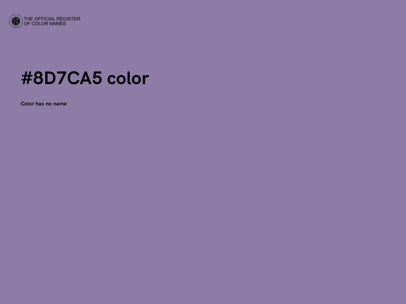 #8D7CA5 color image