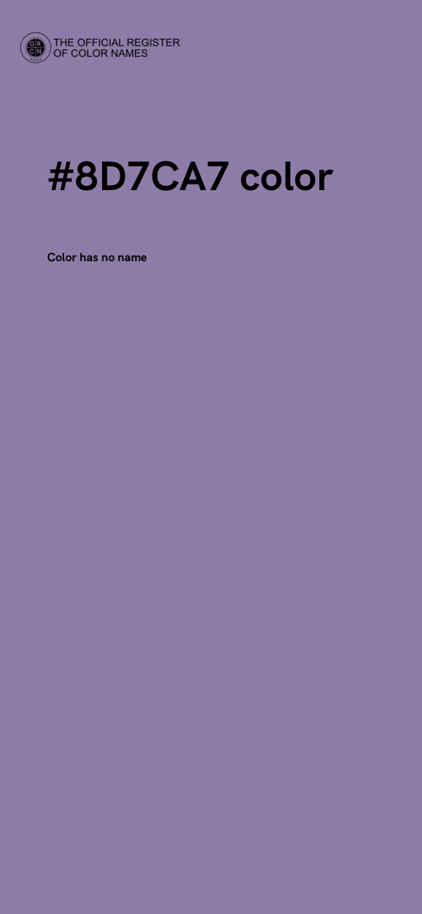 #8D7CA7 color image
