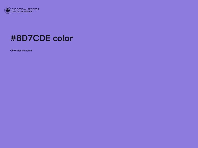 #8D7CDE color image