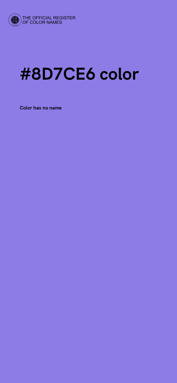 #8D7CE6 color image
