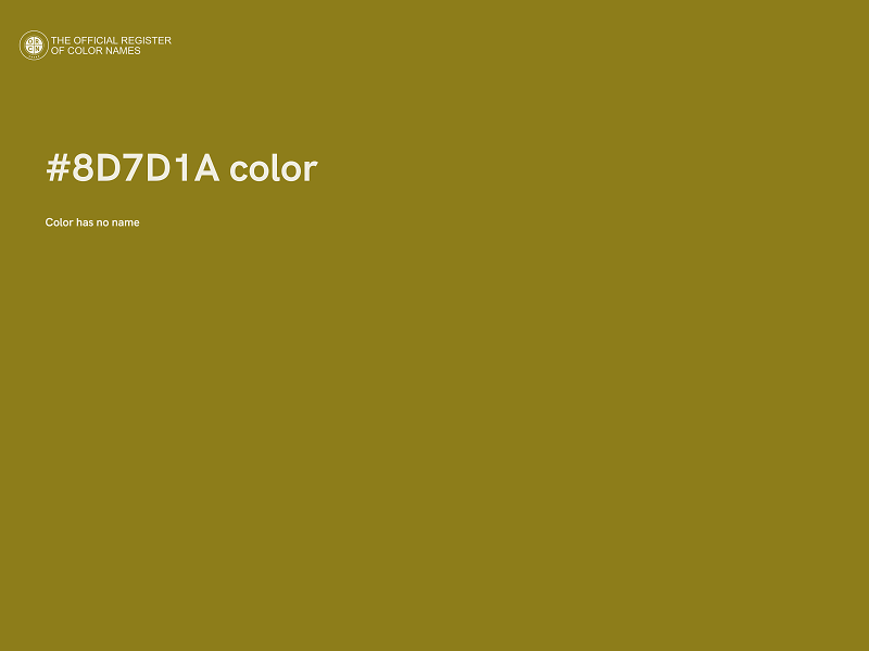 #8D7D1A color image