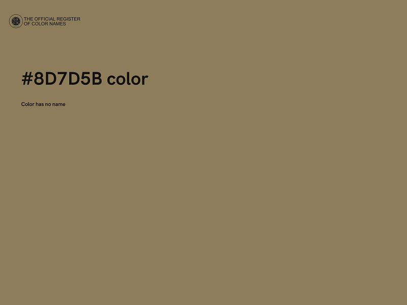 #8D7D5B color image