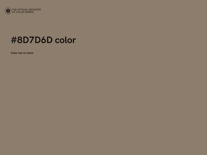 #8D7D6D color image