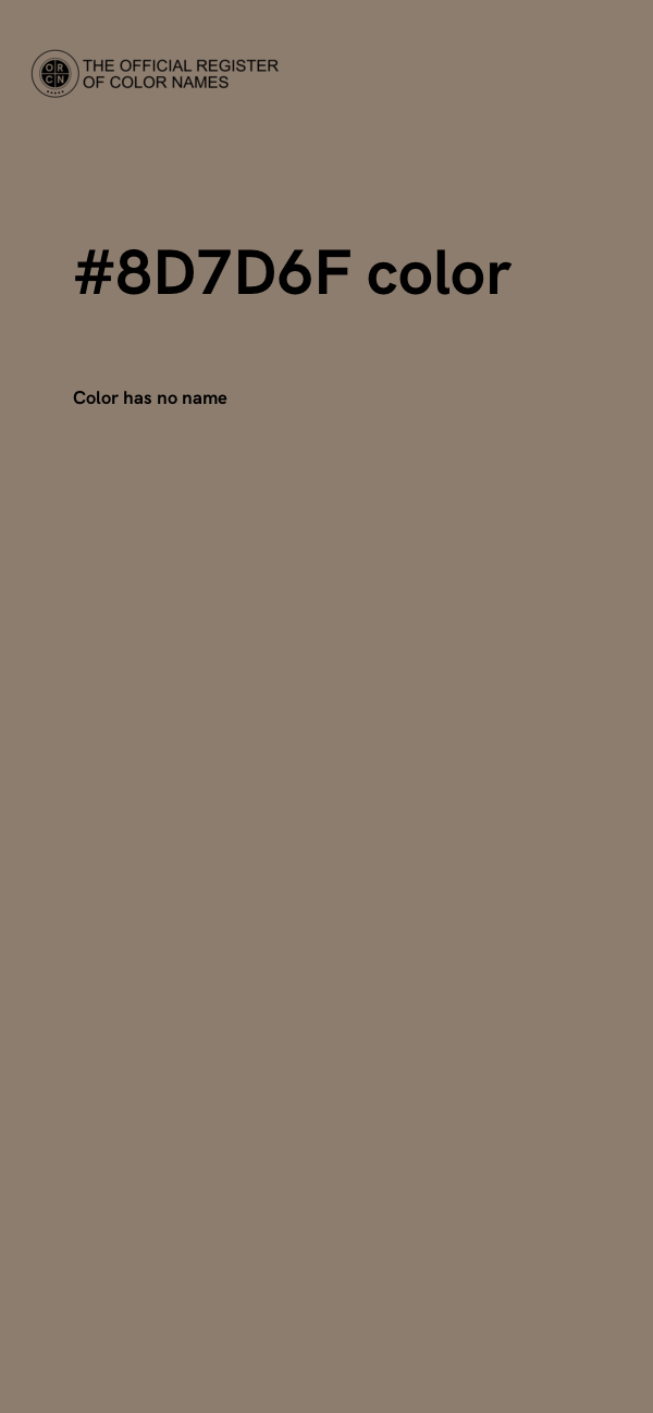#8D7D6F color image