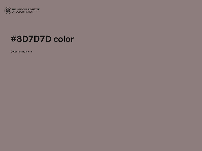 #8D7D7D color image