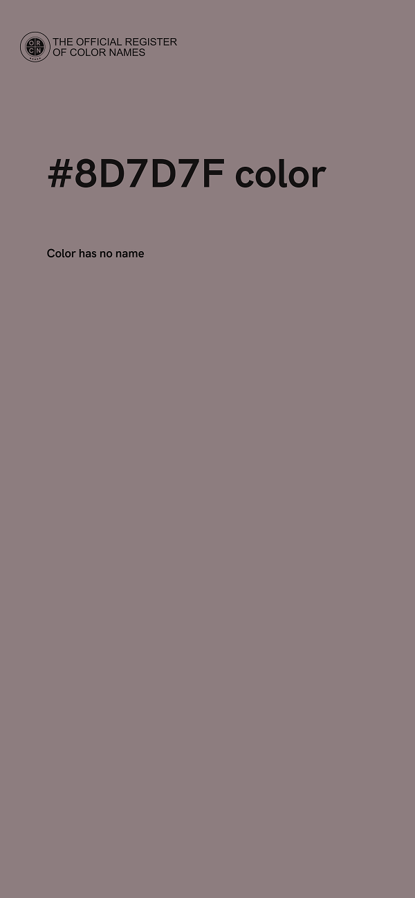 #8D7D7F color image