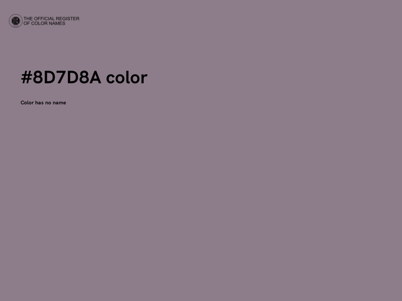 #8D7D8A color image
