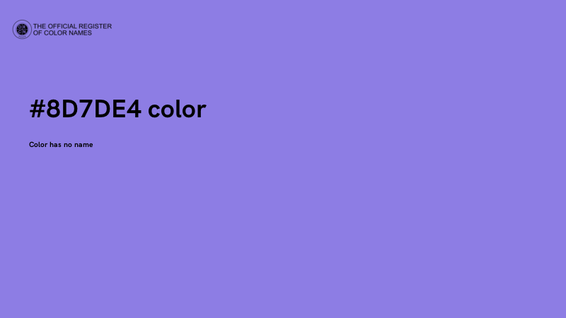 #8D7DE4 color image