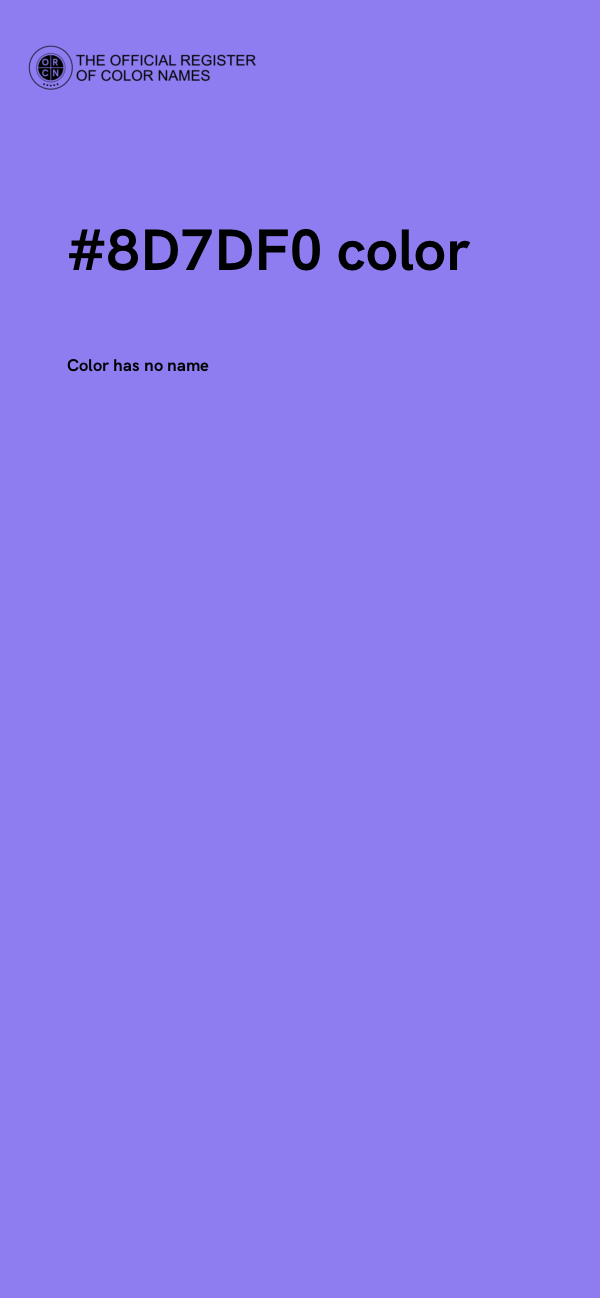 #8D7DF0 color image