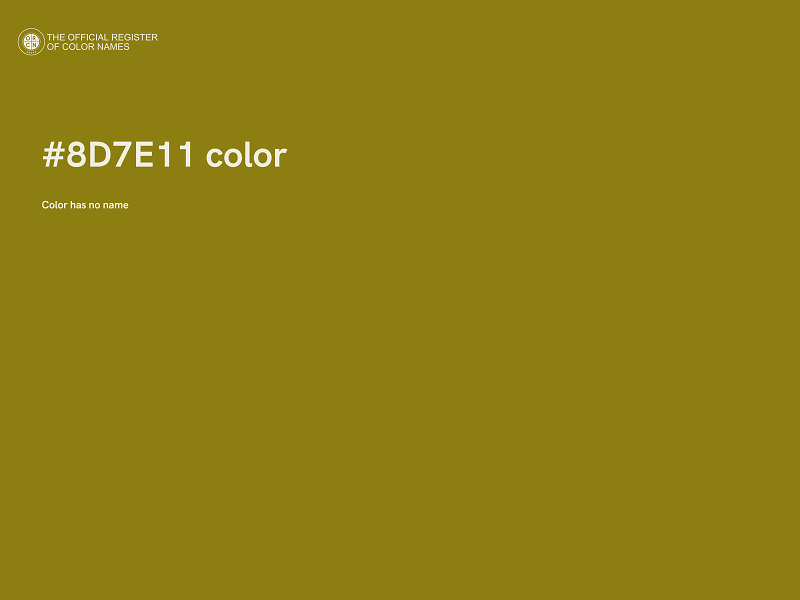 #8D7E11 color image