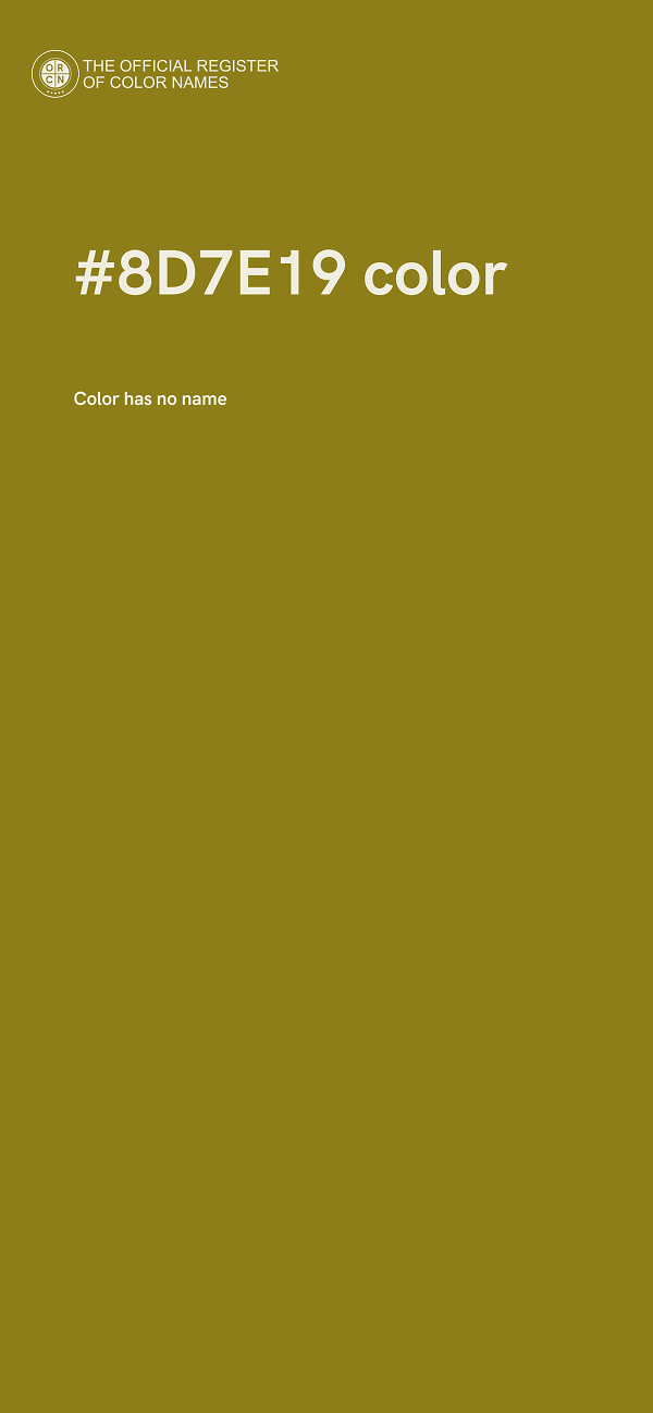 #8D7E19 color image