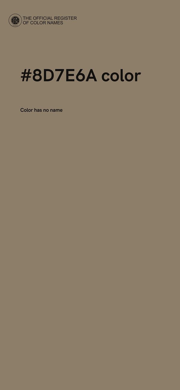 #8D7E6A color image