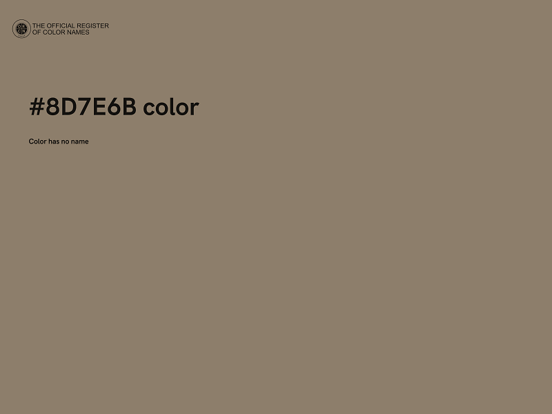 #8D7E6B color image