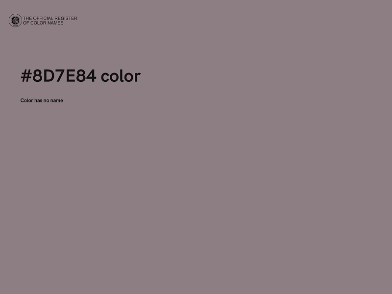 #8D7E84 color image