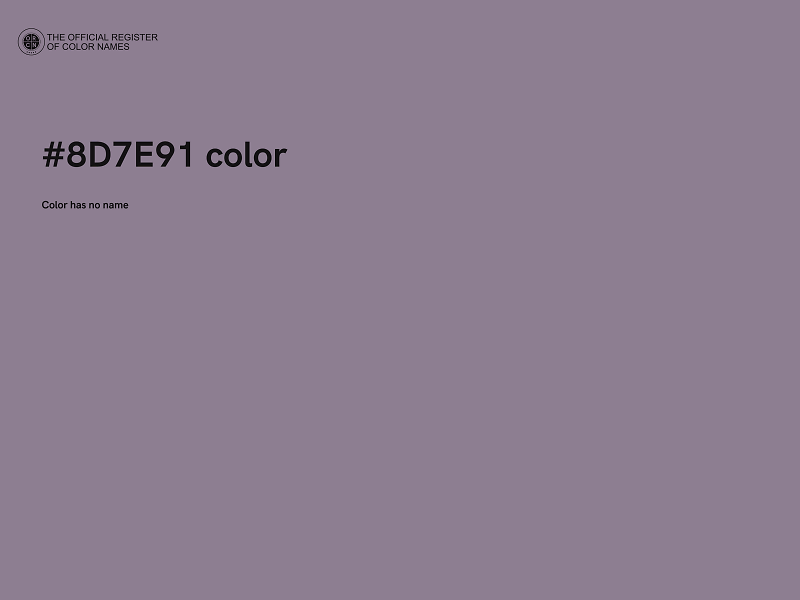 #8D7E91 color image