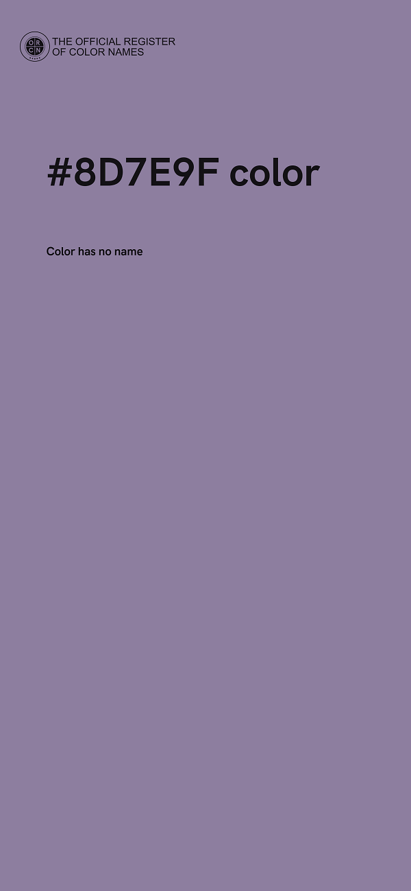 #8D7E9F color image