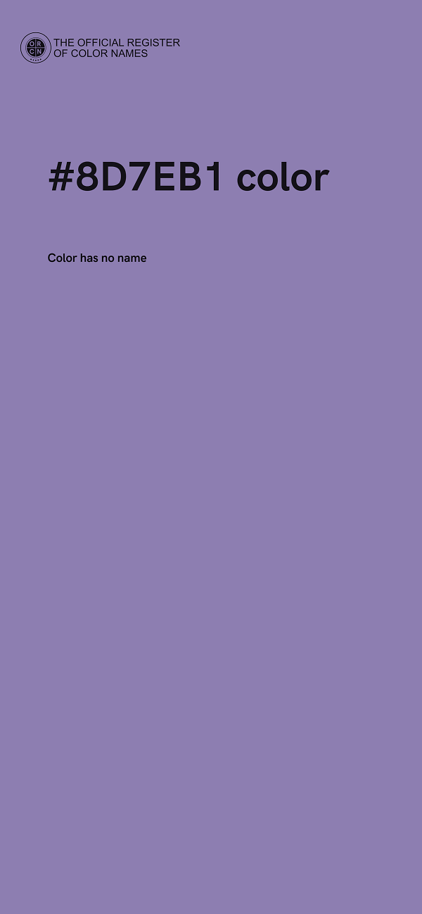 #8D7EB1 color image