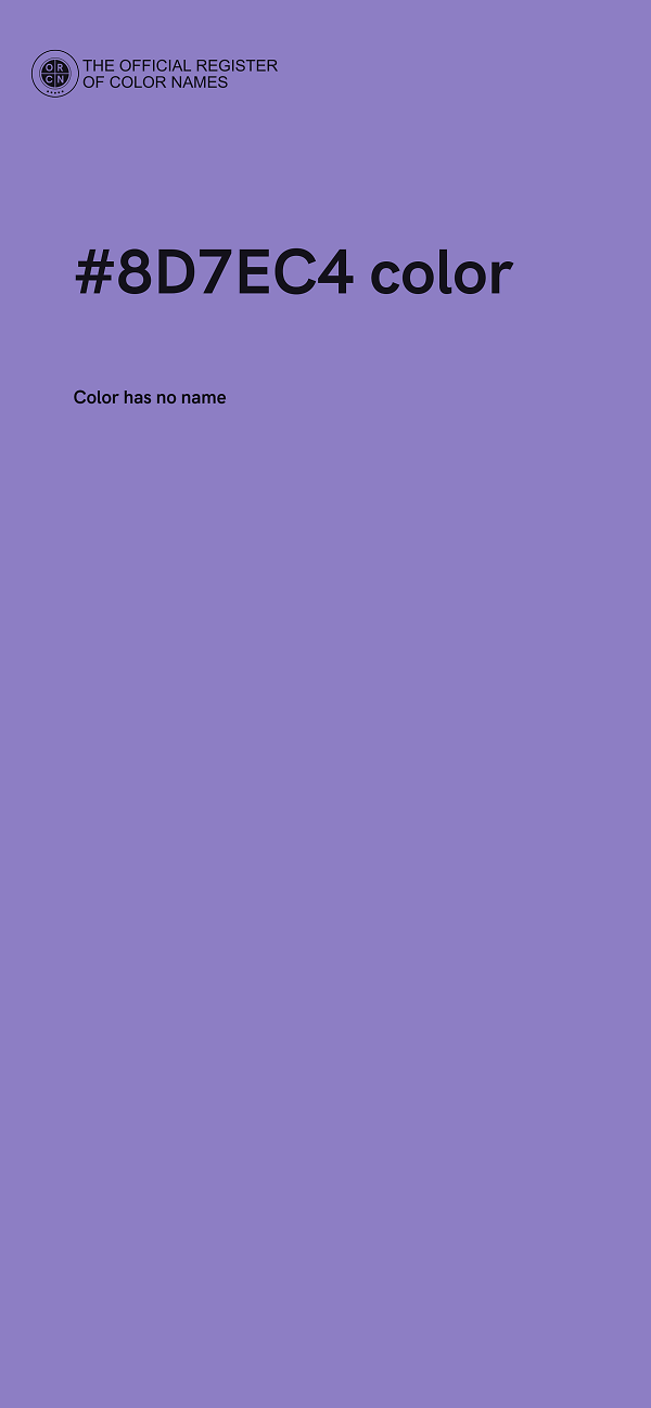 #8D7EC4 color image