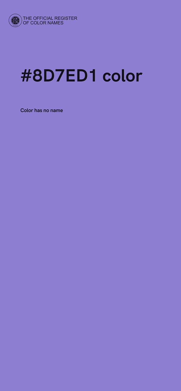 #8D7ED1 color image