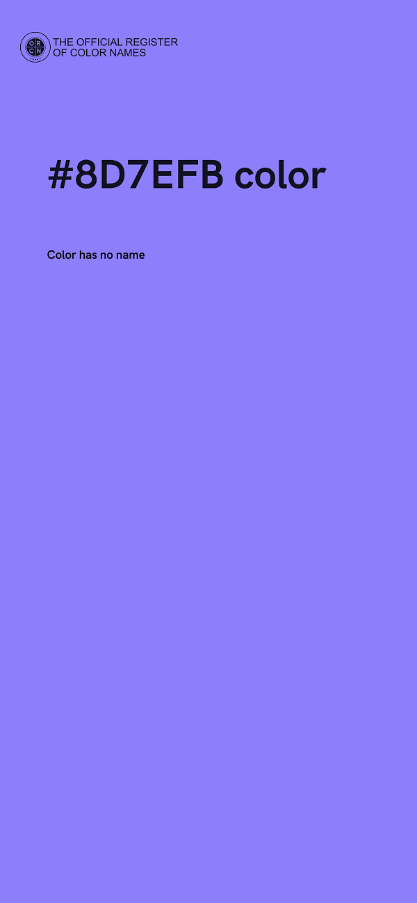 #8D7EFB color image