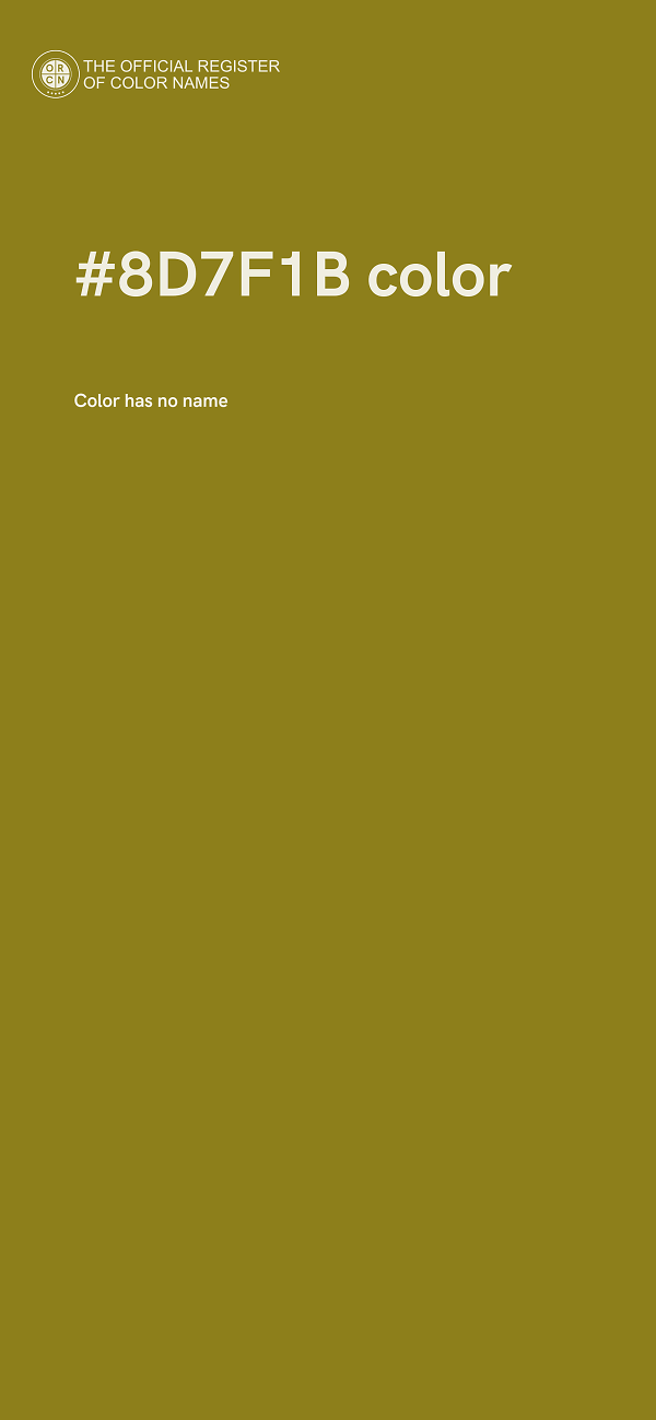 #8D7F1B color image