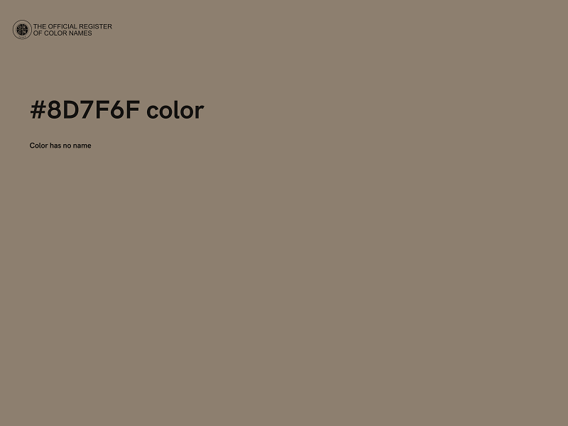 #8D7F6F color image