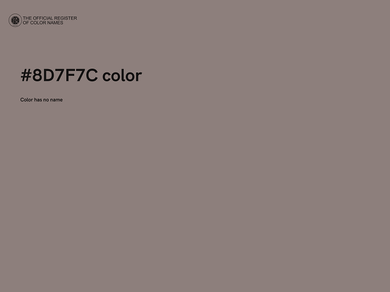 #8D7F7C color image