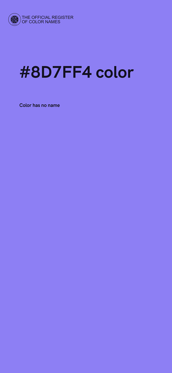 #8D7FF4 color image