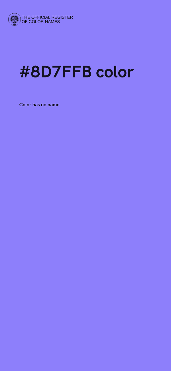 #8D7FFB color image