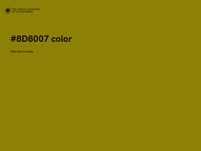 #8D8007 color image