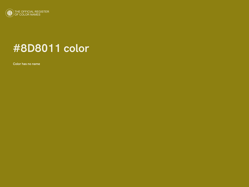 #8D8011 color image