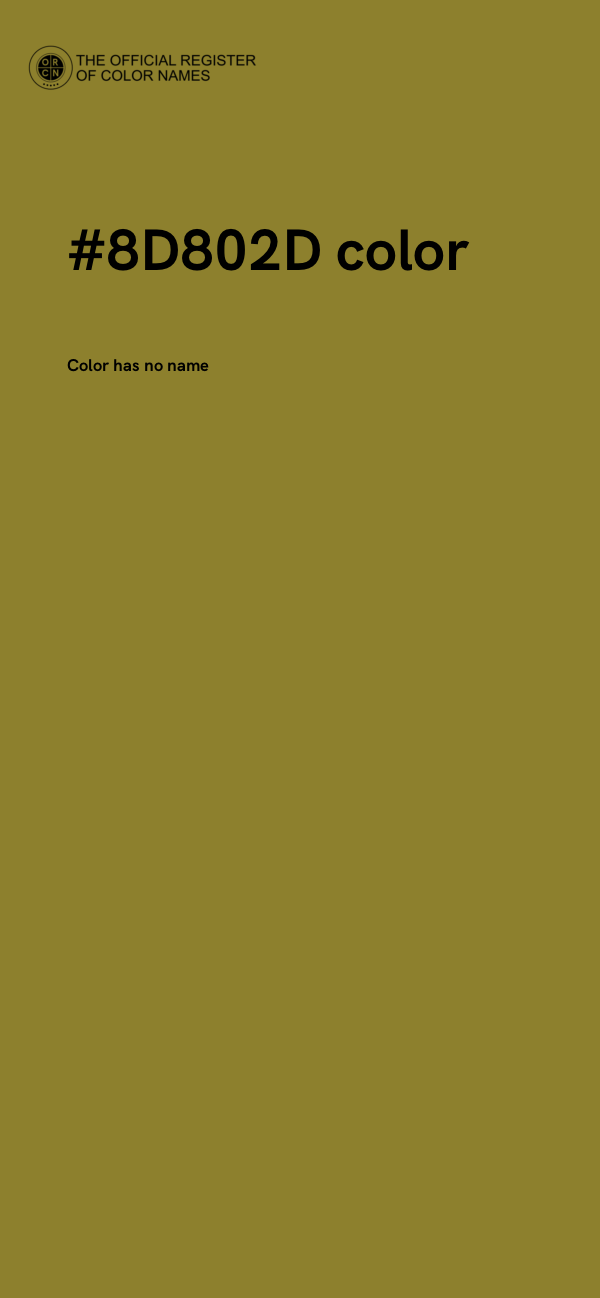 #8D802D color image