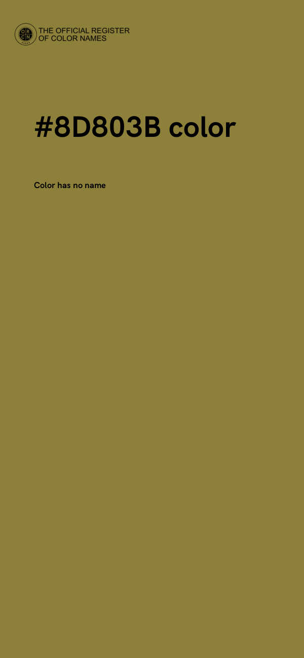 #8D803B color image