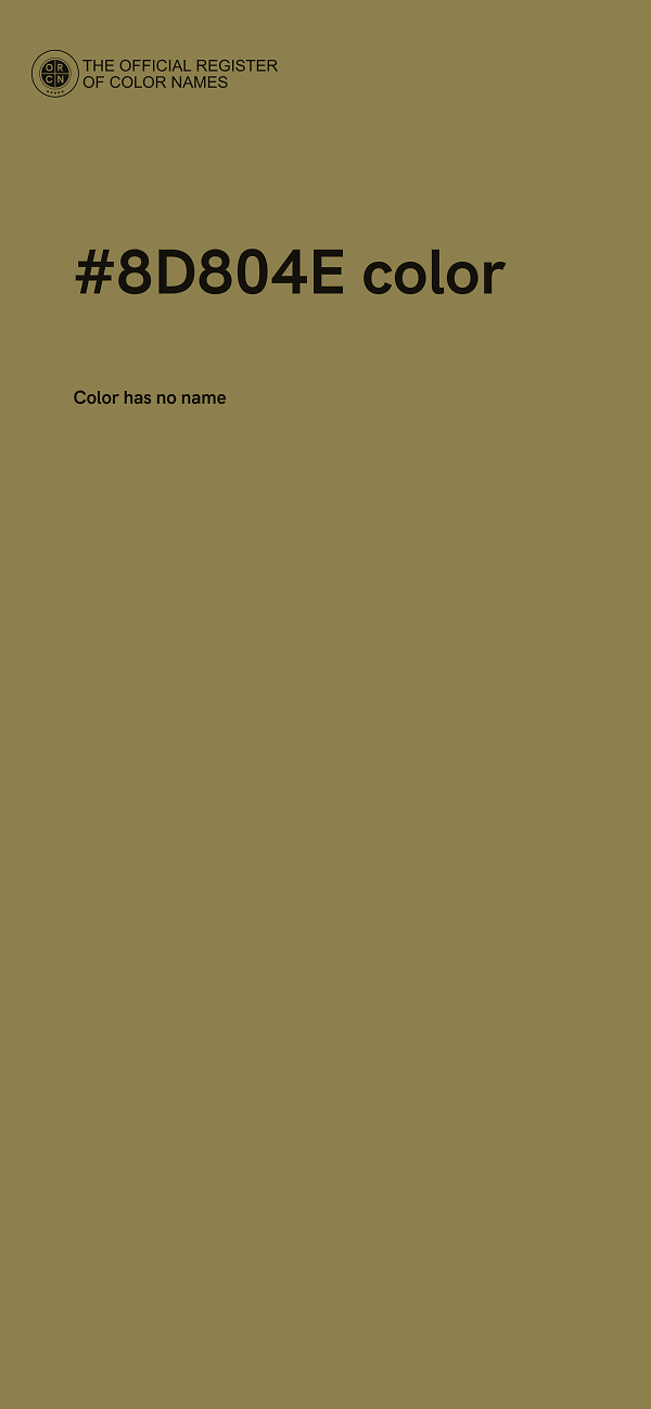 #8D804E color image