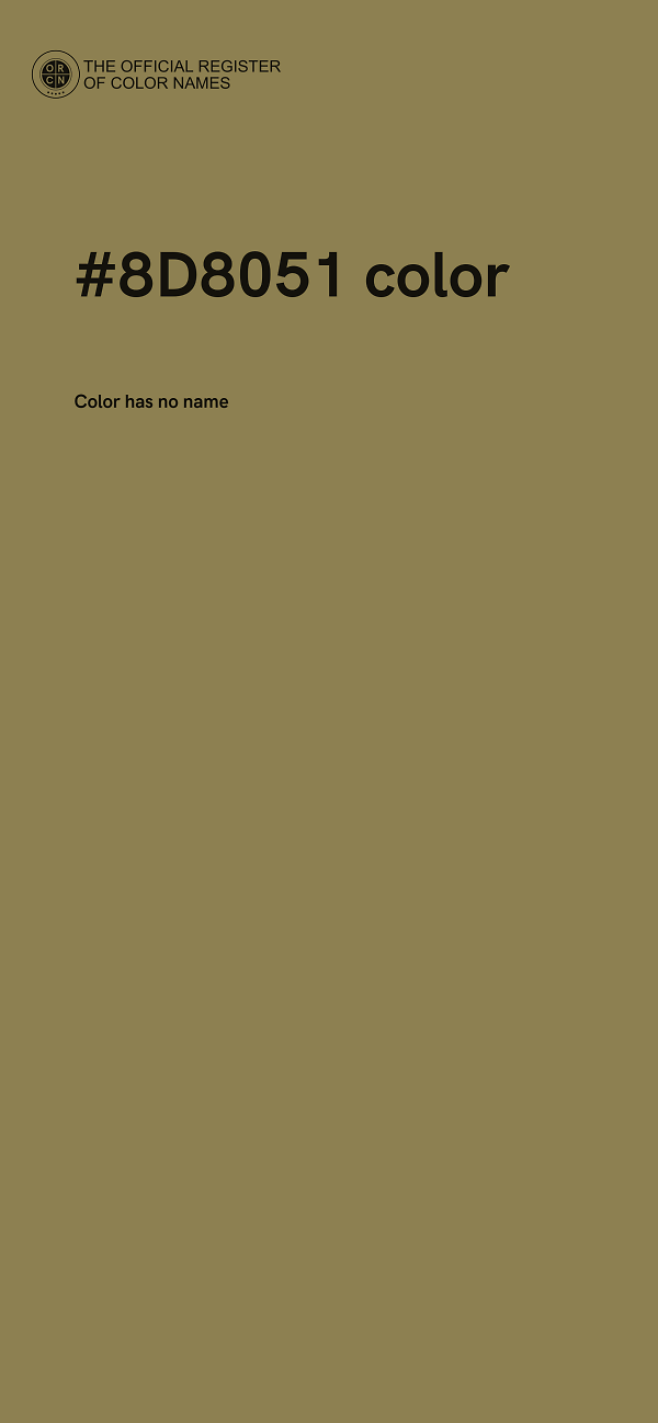 #8D8051 color image