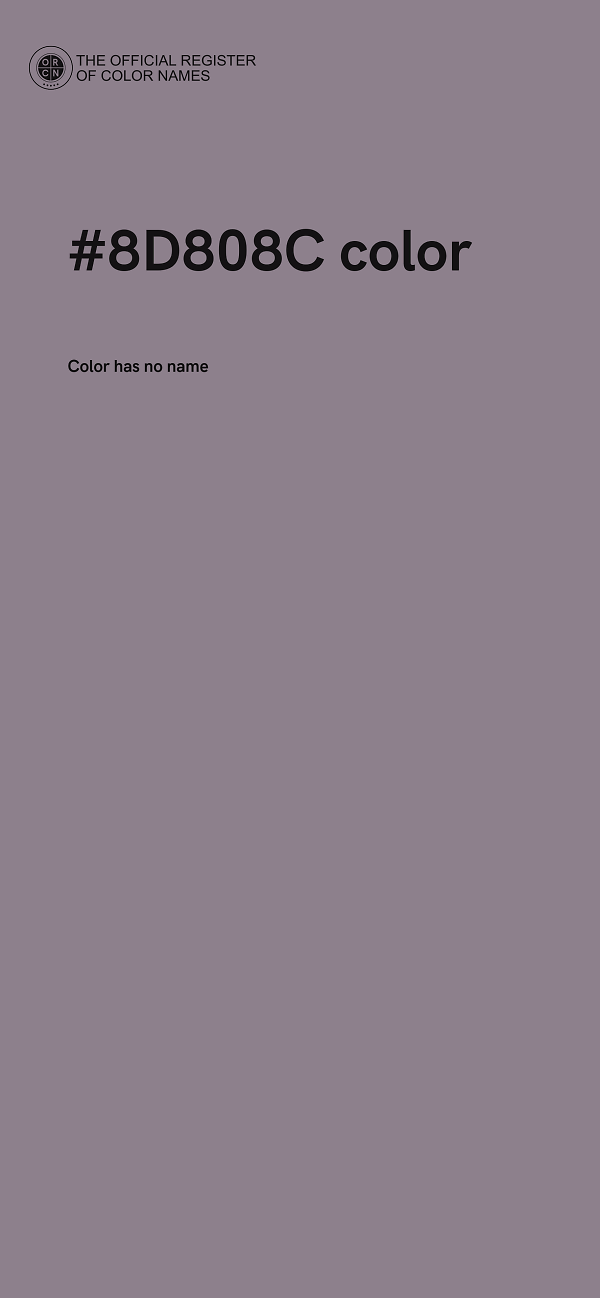 #8D808C color image